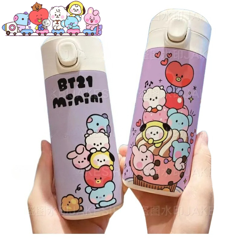 Anime Merchandise For Men - BT21 anime cartoon cute insulated water