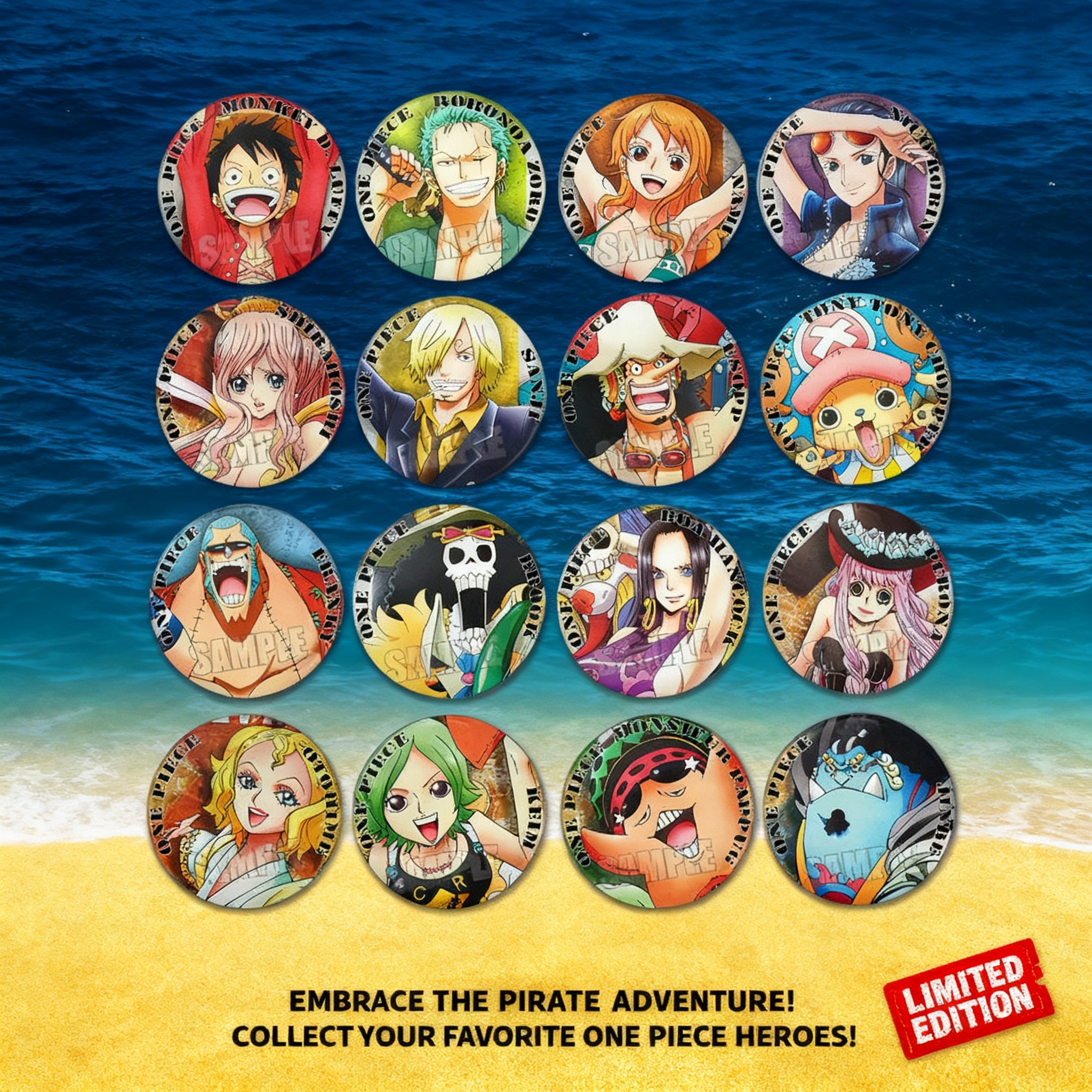 Zoro Anime Merchandise - One Piece Anime Badge Two Years