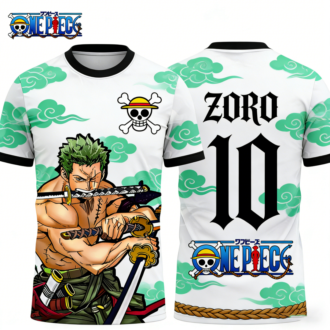 Zoro Anime Merchandise - One Piece's Zoro Graphic T-shirt Japanese