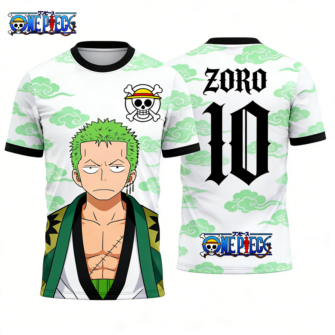 One Piece's Zoro Graphic T-shi - Zoro Anime Merchandise 리뷰 및 가격