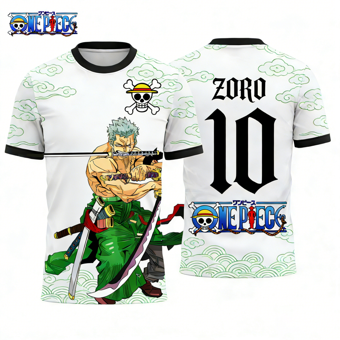 One Piece's Zoro Graphic T-shi - Zoro Anime Merchandise 리뷰 및 가격