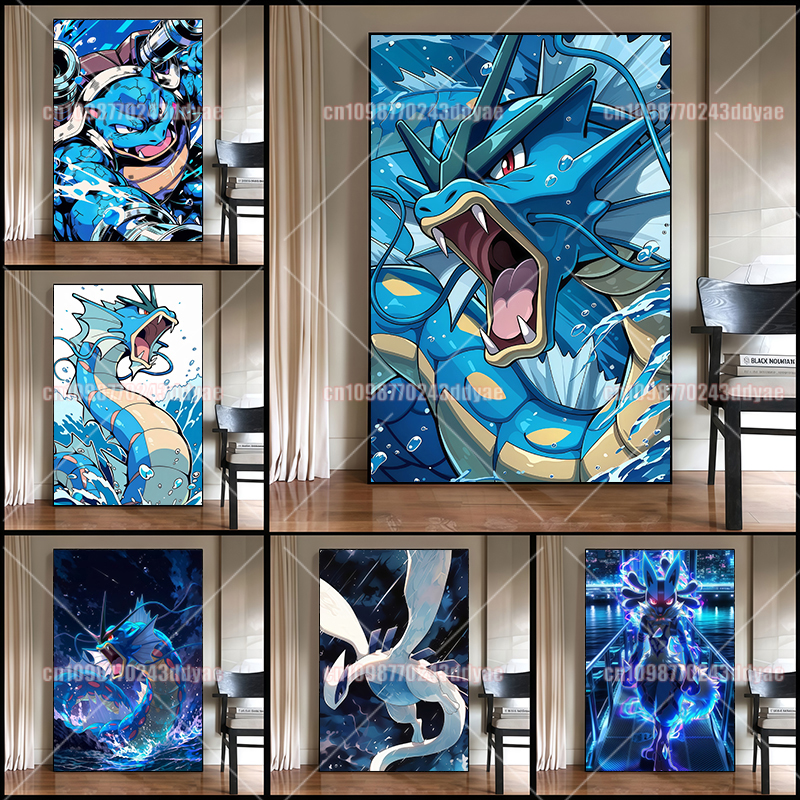 Anime Pokemon Canvas Painting  - Anime Poster Print 리뷰 및 가격