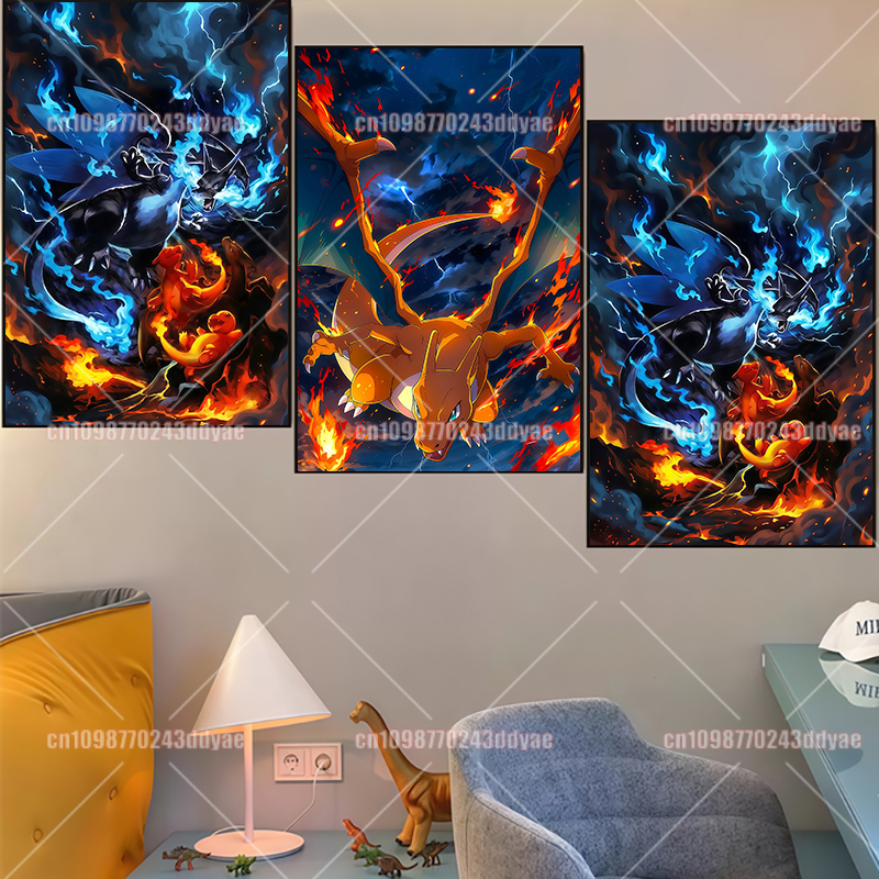 Anime Pokemon Canvas Painting  - Anime Poster Print 리뷰 및 가격