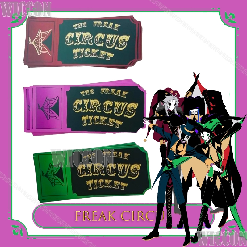 Freak Circus Ticket Card Red G - Anime Merchandise For Women 리뷰 및 가격