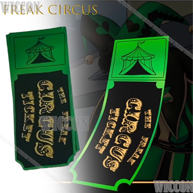 Freak Circus Ticket Card Red G - Anime Merchandise For Women 리뷰 및 가격