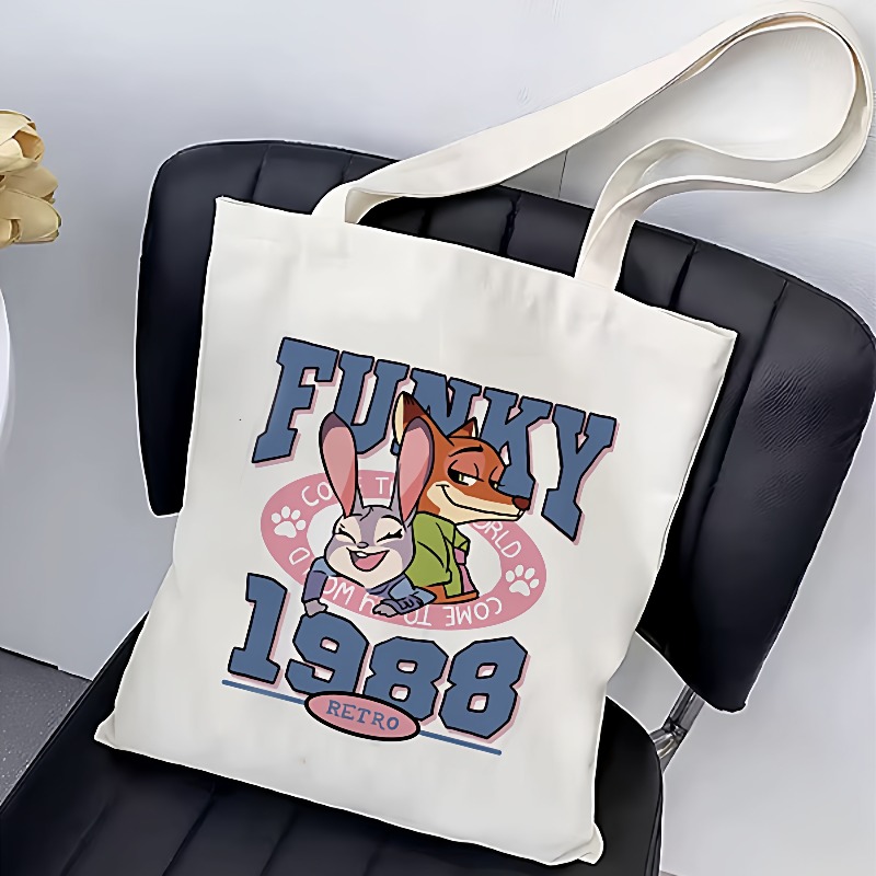 Zootopia cartoon canvas bag, J - Anime Kingdom Merchandise 리뷰 및 가격