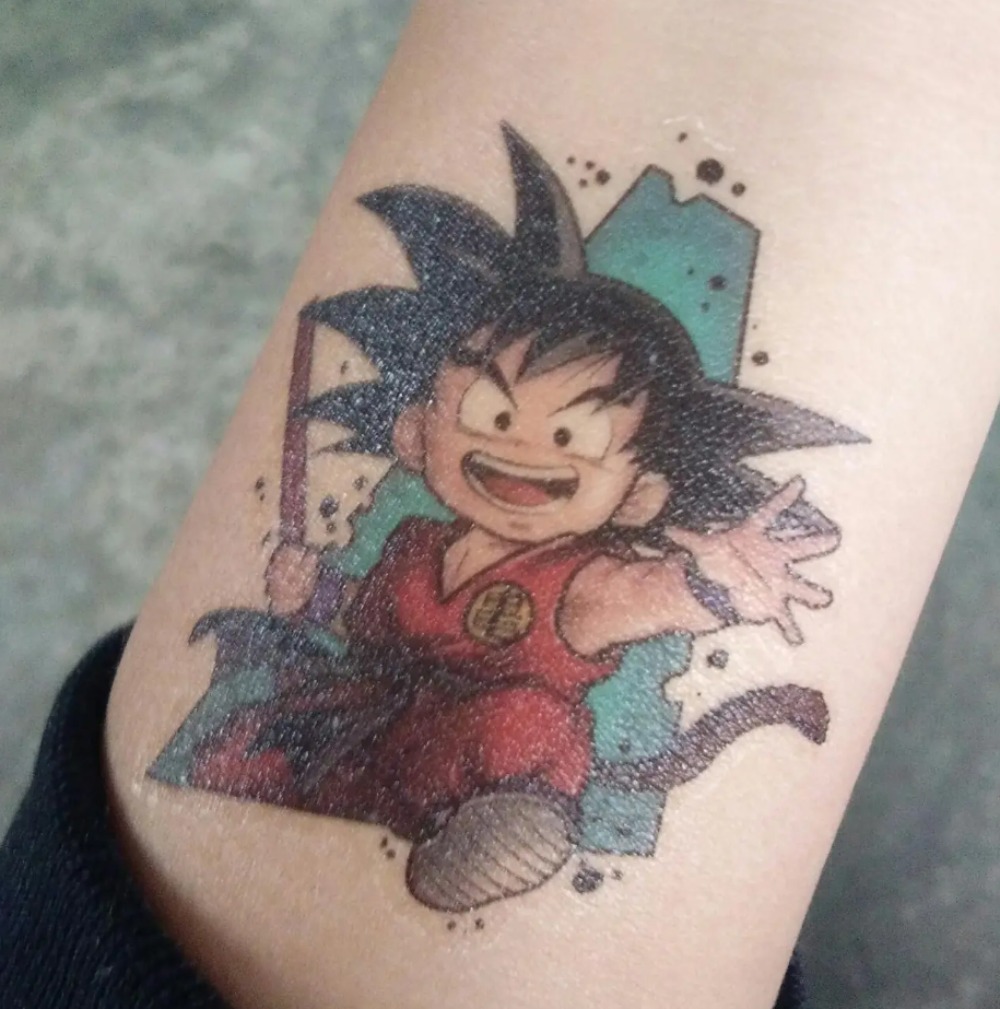 Dragon Ball tattoo stickers -  - Anime Poster Print 리뷰 및 가격
