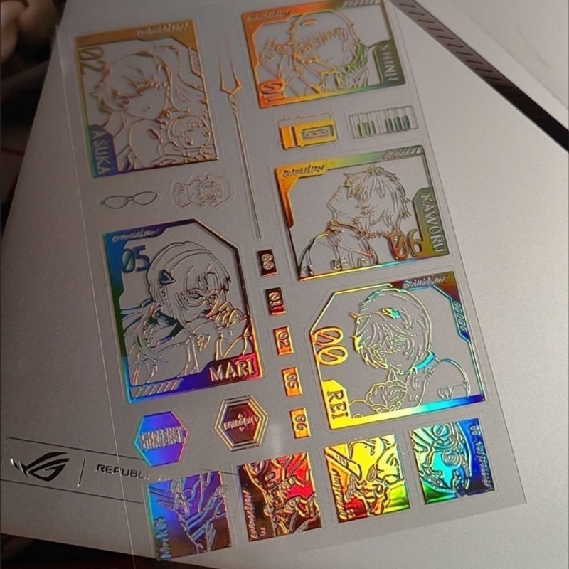 EVA Laser Sticker Shinji Rei A - Evangelion Anime Merchandise 리뷰 및 가격