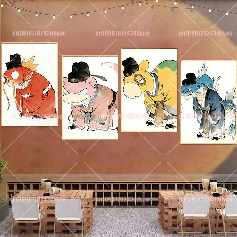 Pokemon Ink Antique Poster Gen - Anime Poster Print 리뷰 및 가격