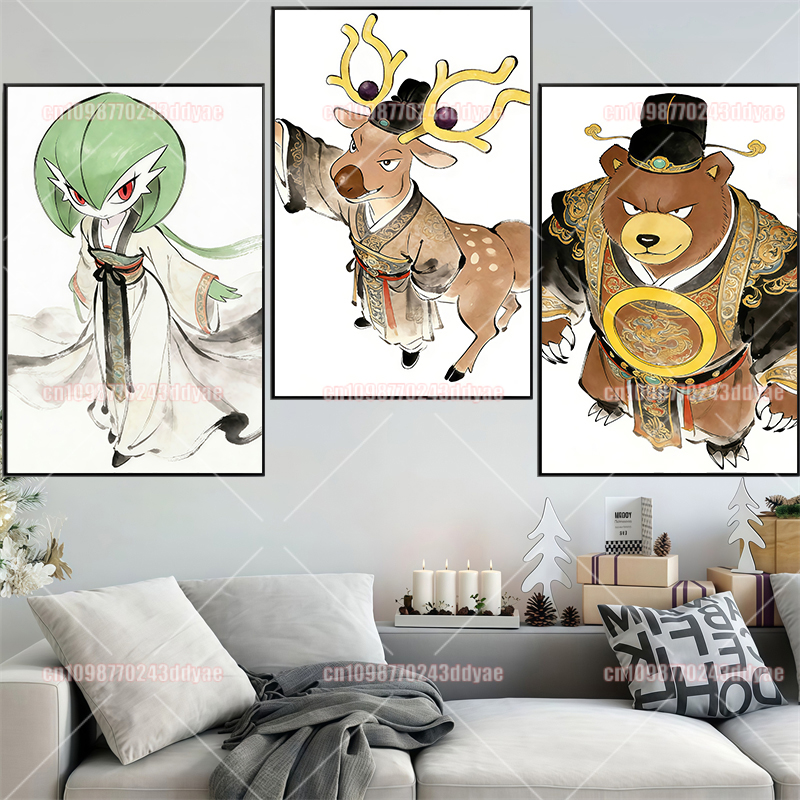 Pokemon Ink Antique Poster Gen - Anime Poster Print 리뷰 및 가격