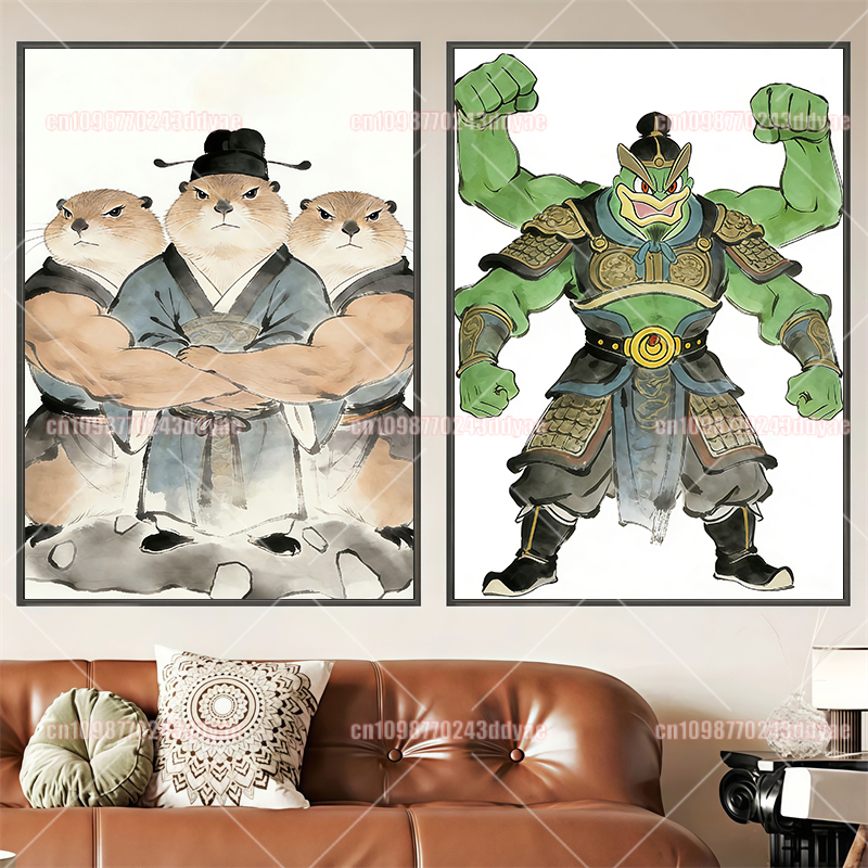 Pokemon Ink Antique Poster Gen - Anime Poster Print 리뷰 및 가격